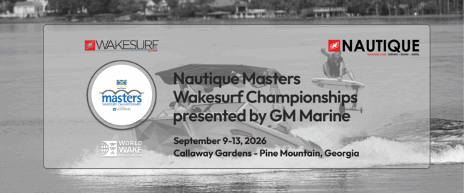 Nautique Masters Wakesurf Championships presented by GM Marine
